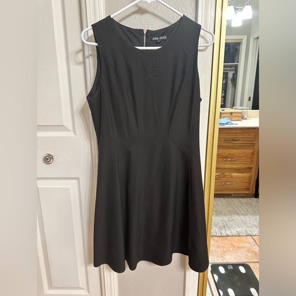 Black knee length dress